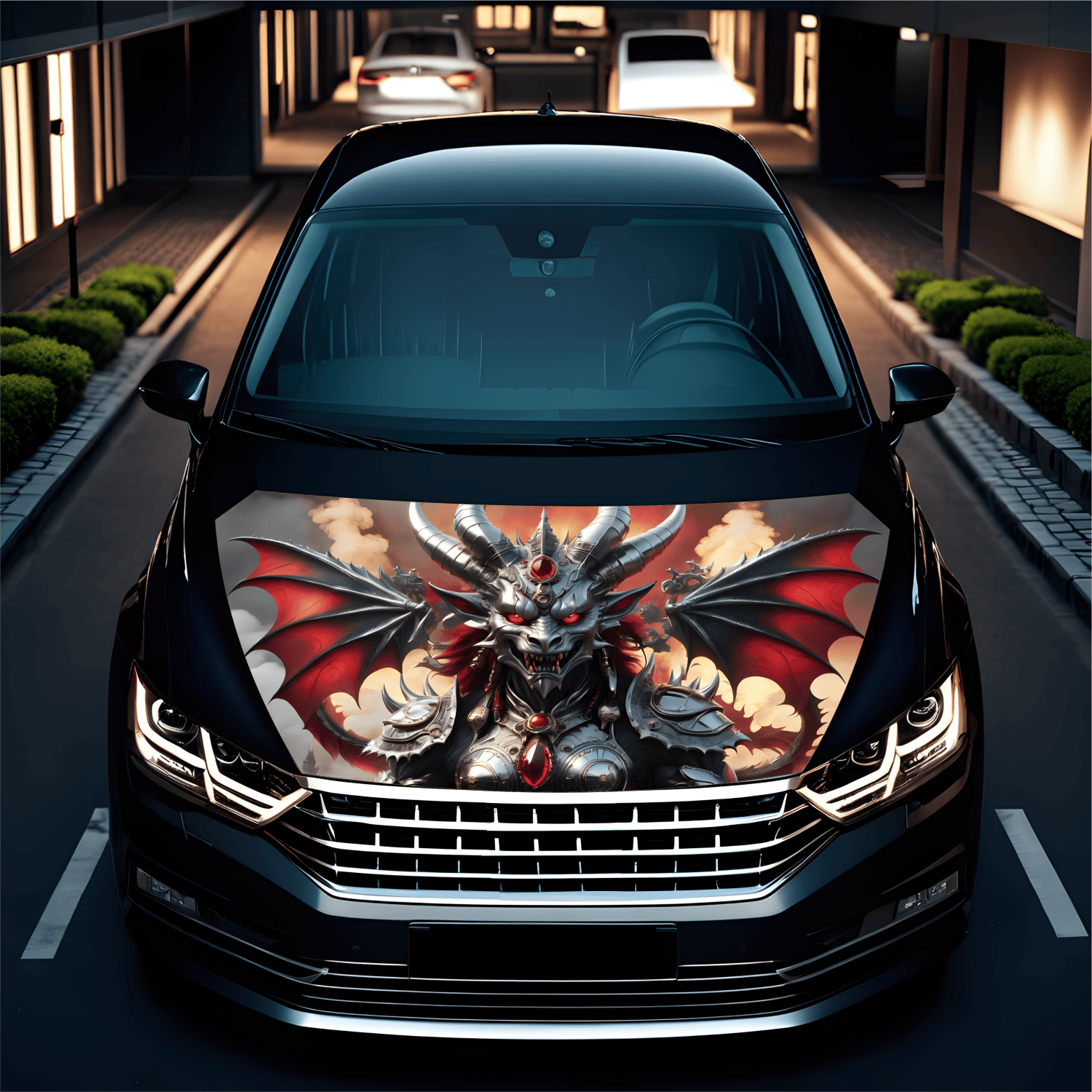 Folie Capota Auto "Hood Art" rezistenta la exterior, marime M (165 x 120cm) - Cod: AVX-CAPOTA-027M