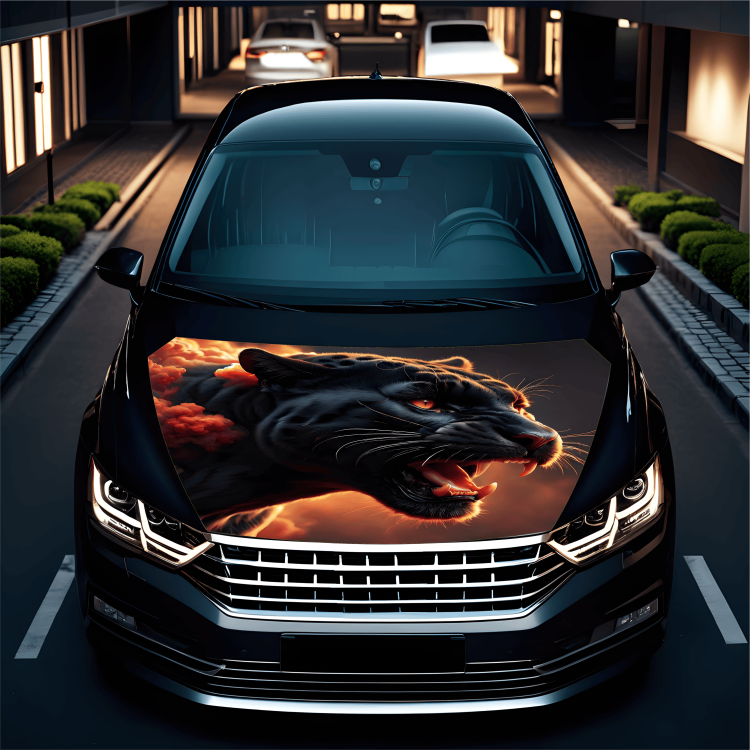 Folie Capota Auto "Hood Art" rezistenta la exterior, marime L (180 x 130cm) - Cod: AVX-CAPOTA-028L