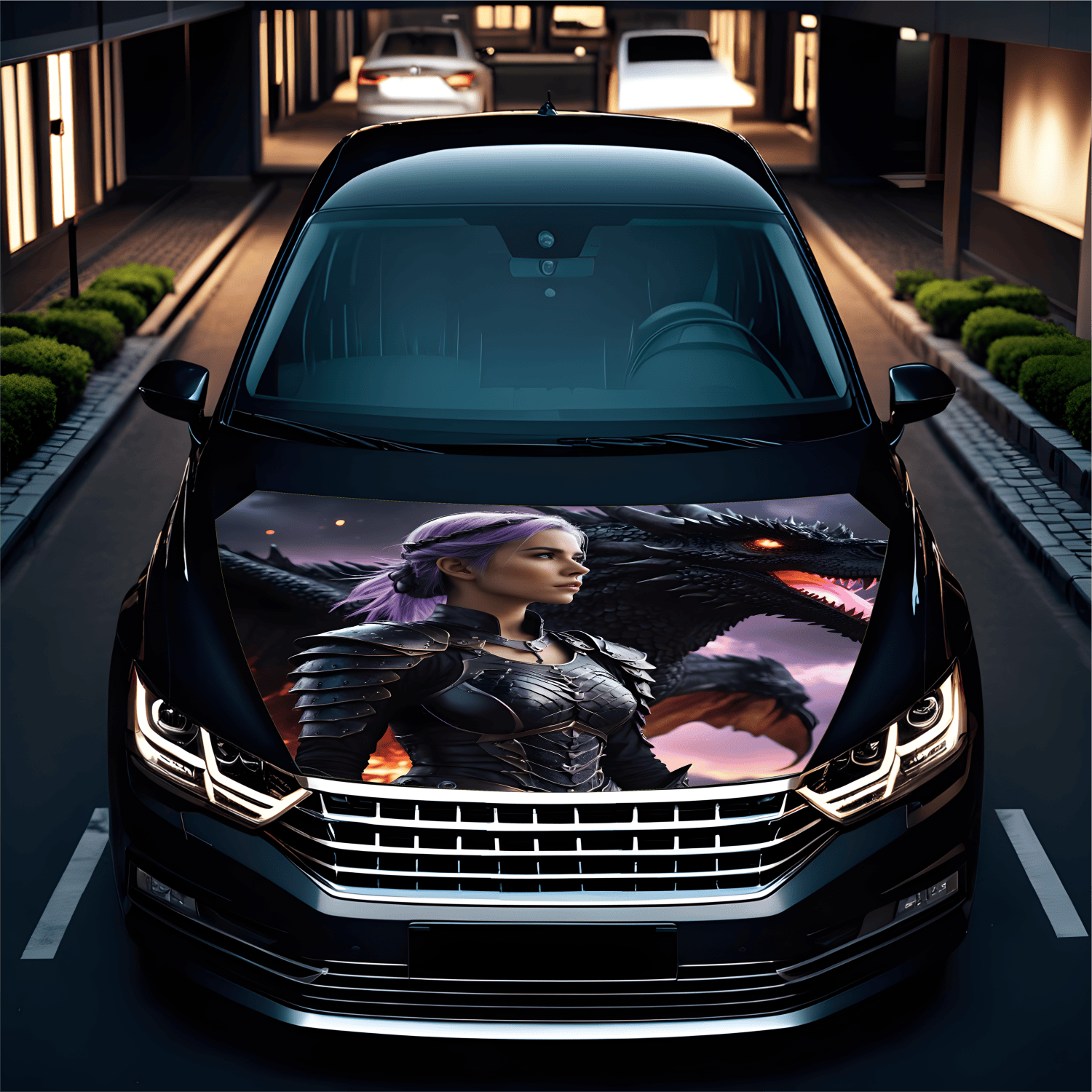 Folie Capota Auto "Hood Art" rezistenta la exterior, marime S (150 x 110cm) - Cod: AVX-CAPOTA-002S
