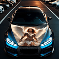 Folie Capota Auto "Hood Art" rezistenta la exterior, marime S (150 x 110cm) - Cod: AVX-CAPOTA-003S