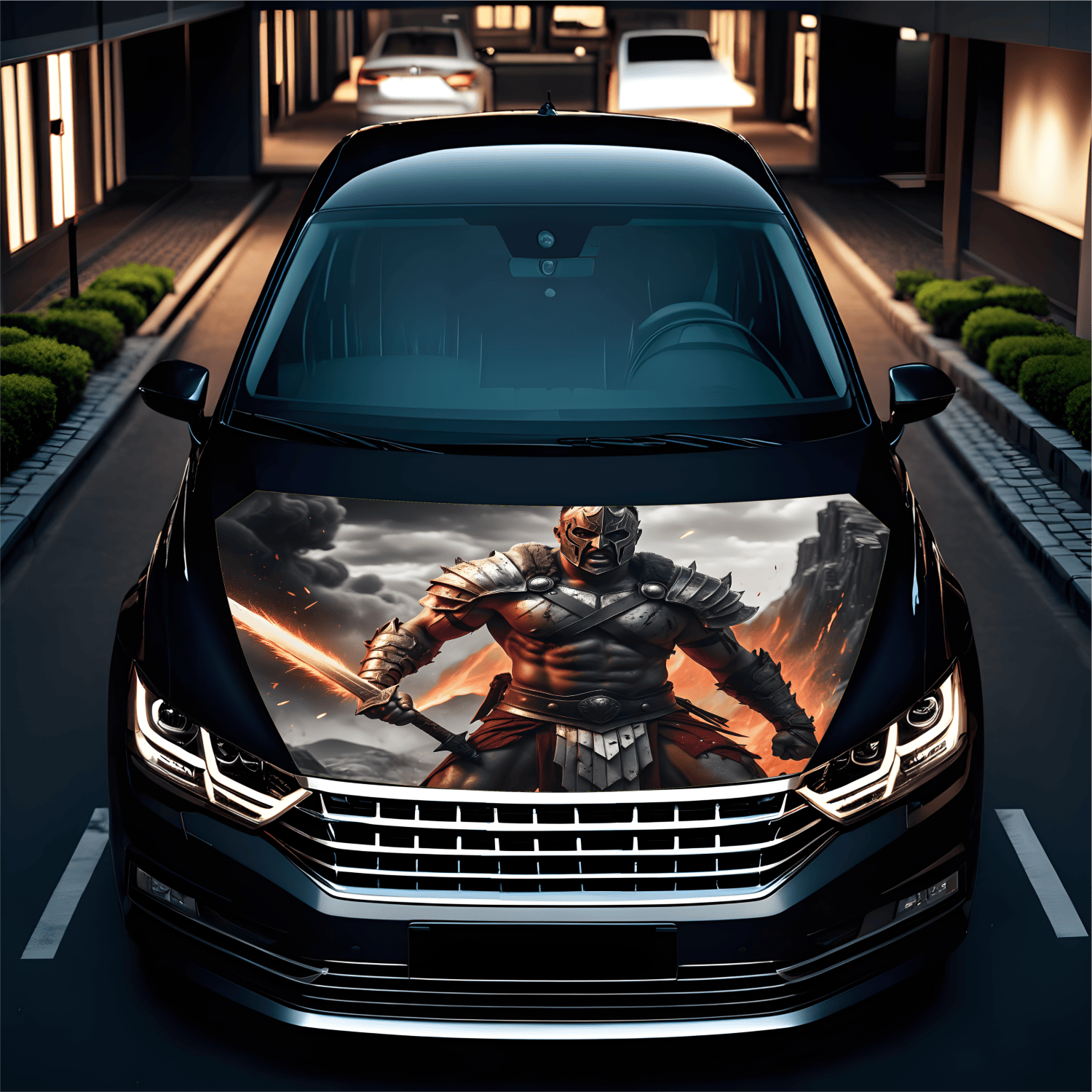 Folie Capota Auto "Hood Art" rezistenta la exterior, marime M (165 x 120cm) - Cod: AVX-CAPOTA-007M
