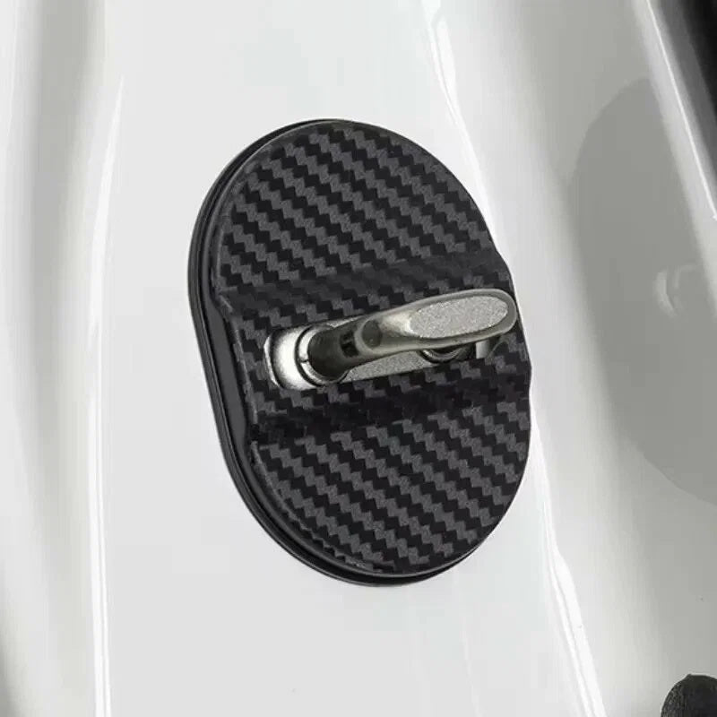 Set 4 buc. Ornamente Inchidere Usa, finisaj Carbon, culoare Neagra