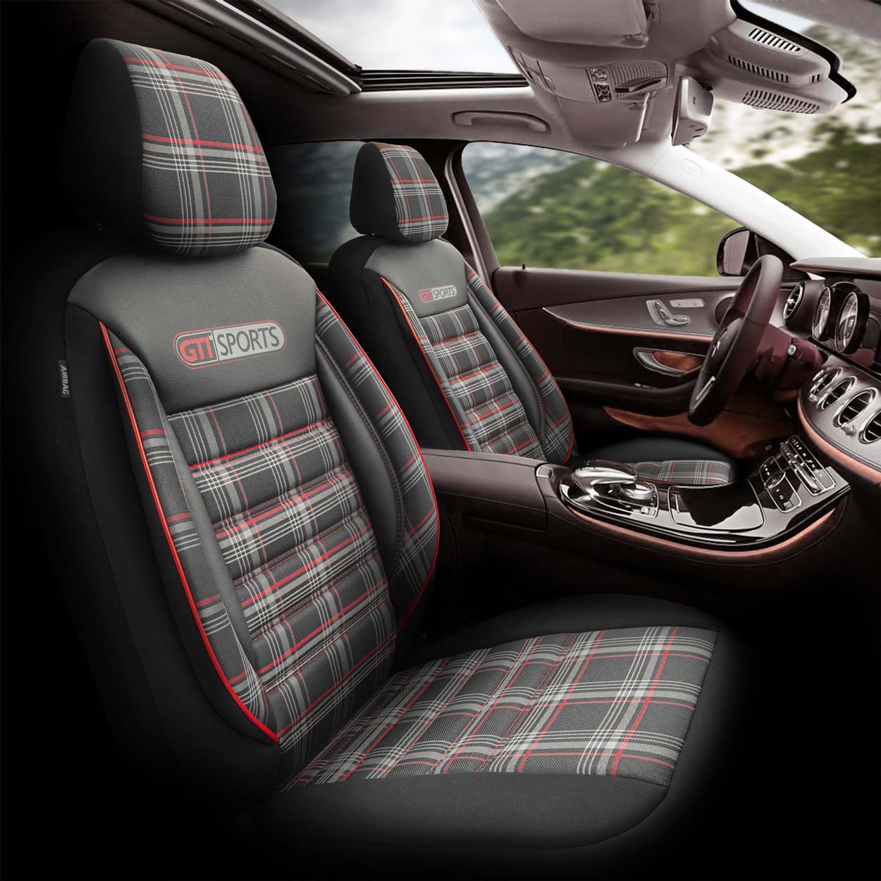 Set huse scaun auto PREMIUM, Universale, nefractionate, OTOM GTI SPORT 801