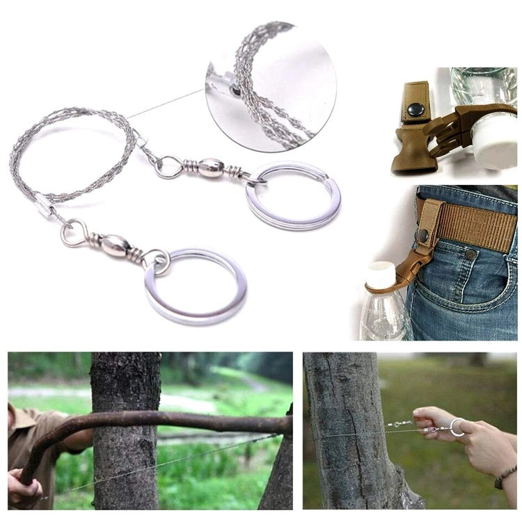 Kit complet de supravieturire 18-in-1 piese pentru camping, calatorii, offroad, ATV, SSV