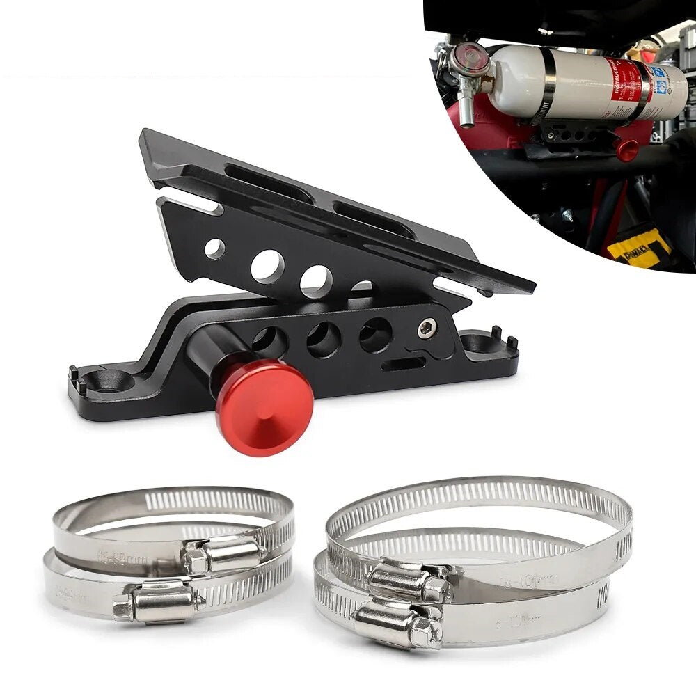 Suport universal pentru Extinctor, Stingator, cu prindere pe rollbar sau cabina, destinatie ATV, SSV, UTV, Off-Road