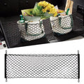 Plasa de bagaje elastica cu buzunar si suporti de montaj, dimensiune 100 x 40 cm