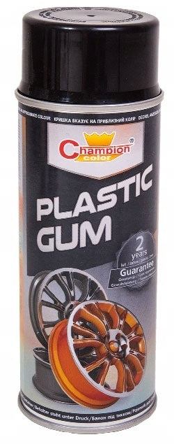 Spray Vopsea Cauciucata pentru Jante, culoare Neagra, 400ml, Champion Color