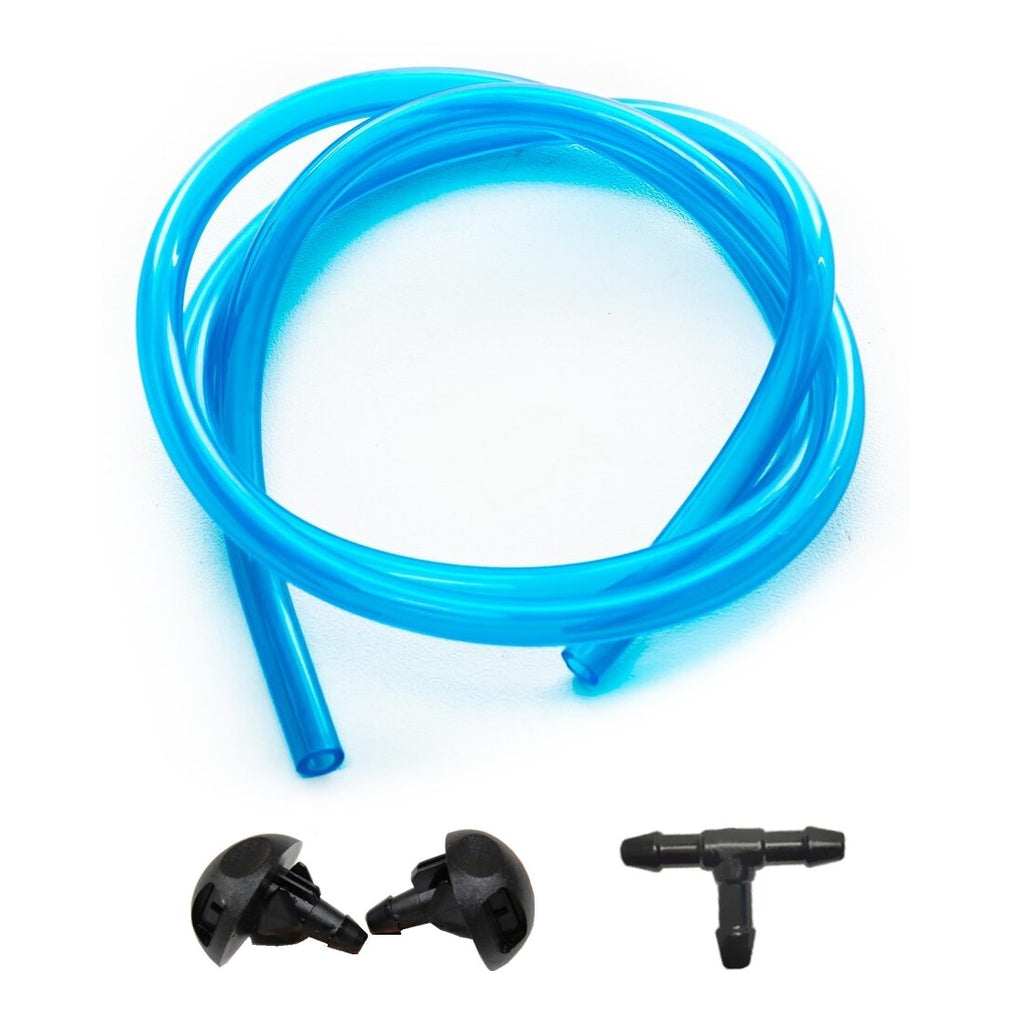 Kit Universal cu 2 diuze spalare parbriz tip "perdea" + teu + furtun, lungime 200 cm