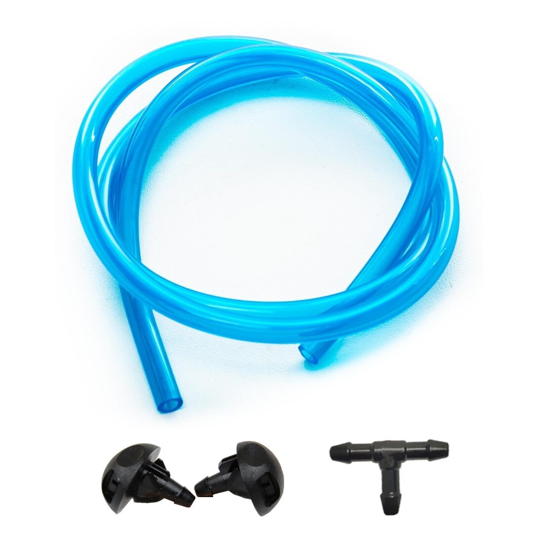 Kit Universal cu 2 diuze spalare parbriz tip "perdea" + teu + furtun, lungime 200 cm