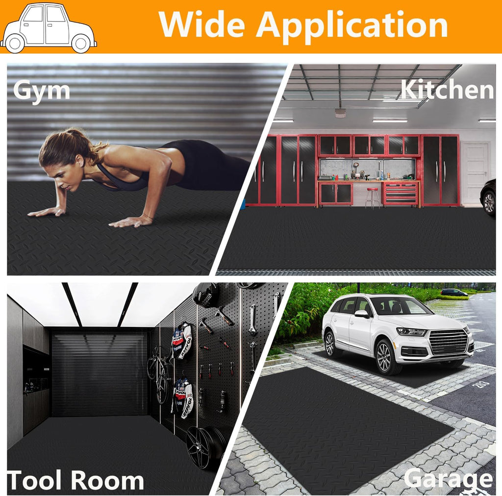 Covor Antiderapant din Cauciuc, Linoleum din Cauciuc pentru Protectie Podea Auto - model DIAMOND